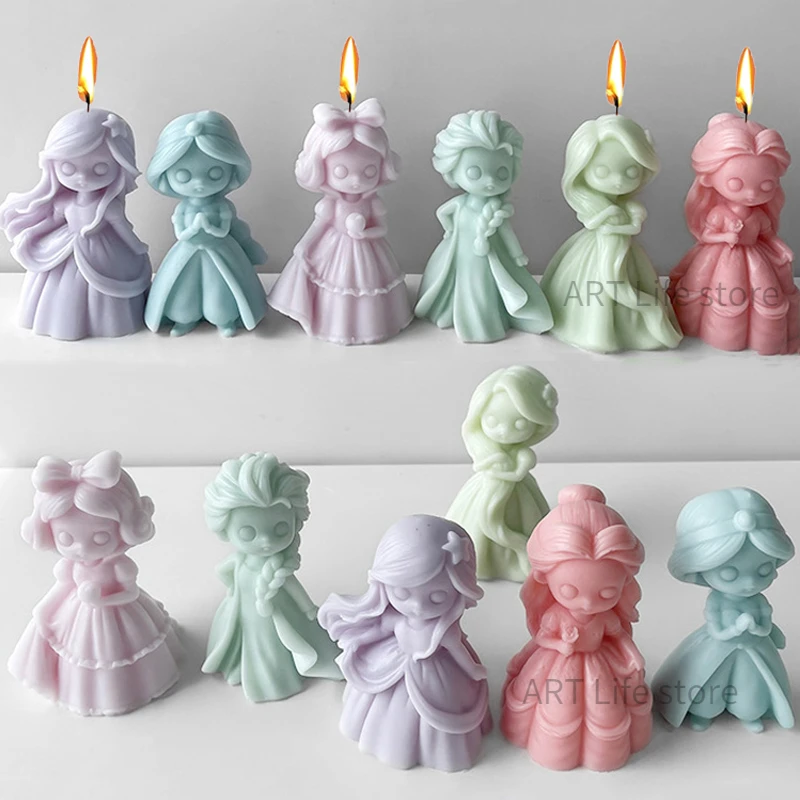 Soap Making Business - 6 Princess Doll stampo per candele