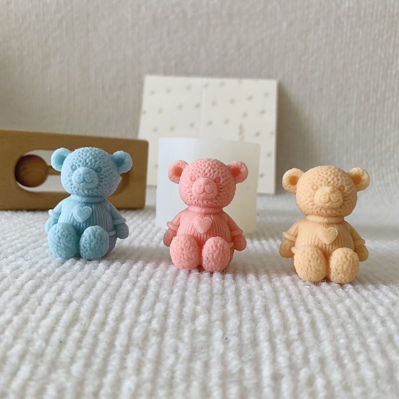 Mini amore orso candela stampo - Soap Making Business recensione e prezzo