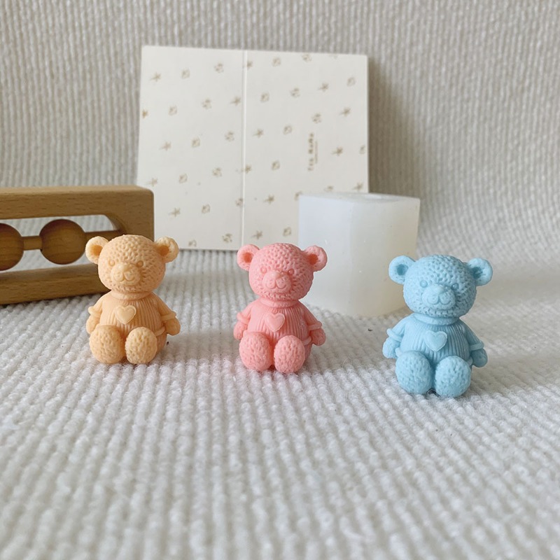 Mini amore orso candela stampo - Soap Making Business recensione e prezzo