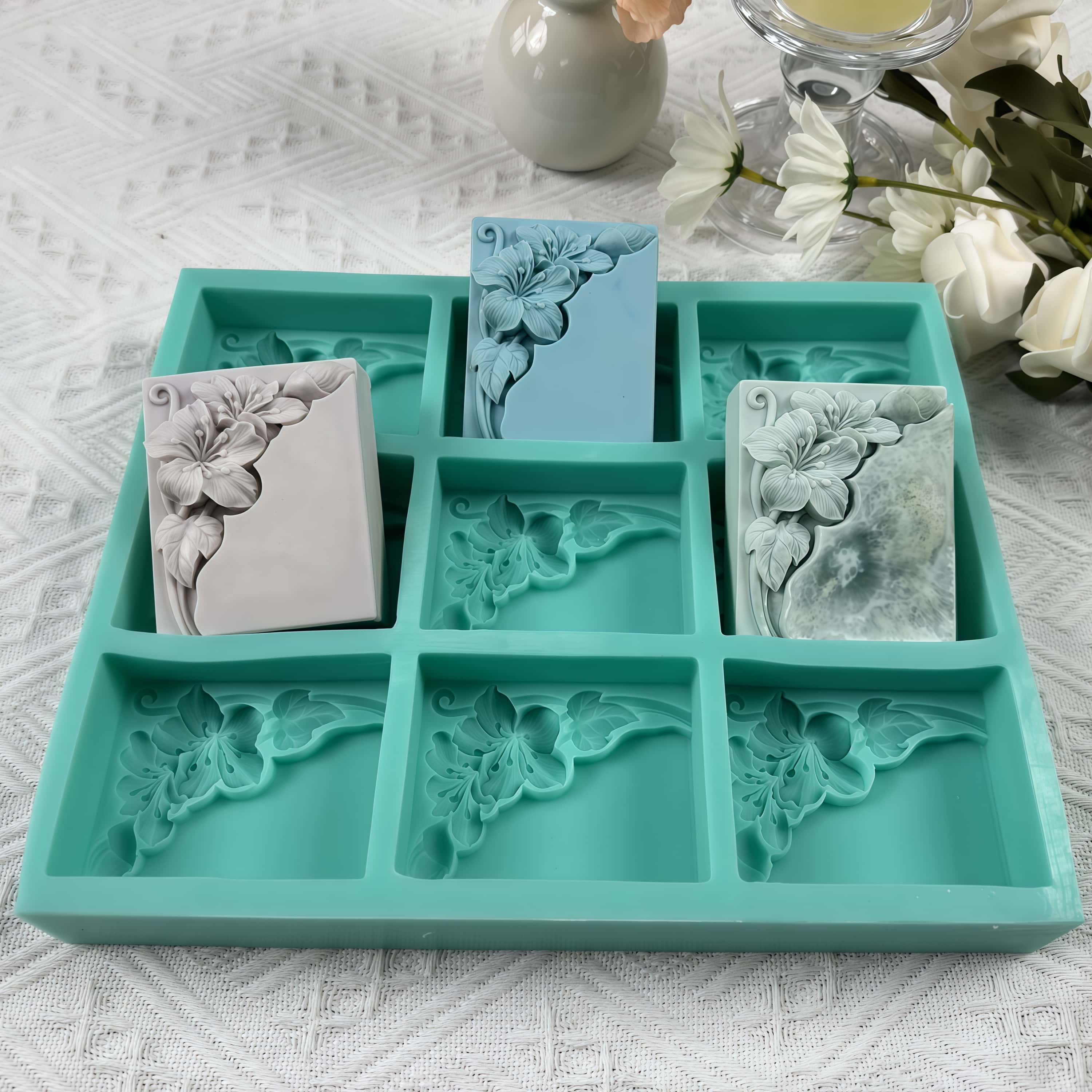Stampo per sapone floreale a 9 - Soap Making Accessories recensione e prezzo